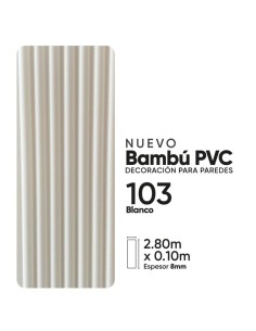 PARED RANURADA DE BAMBOO EMM103 2.8m x 0.1 m x 8mm