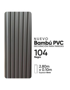 PARED RANURADA DE BAMBOO EMM104 2.8m x 0.1 m x 8mm