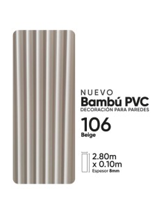 PARED RANURADA DE BAMBOO EMM106 2.8m x 0.1 m x 8mm