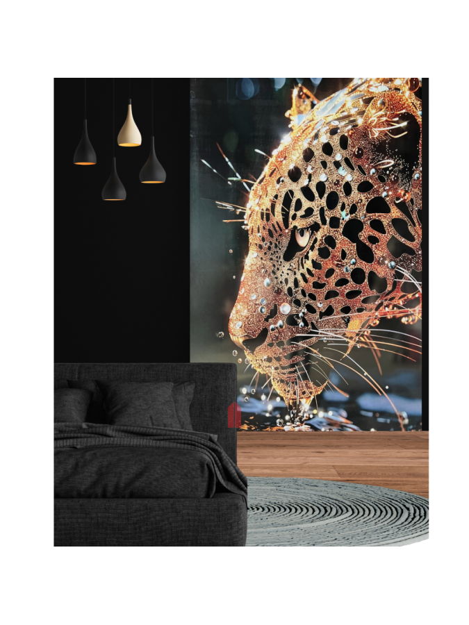 LEOPARDO DORADO 3D