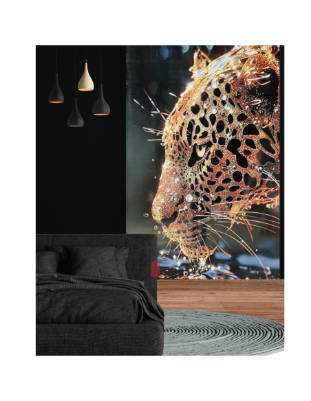LEOPARDO DORADO 3D