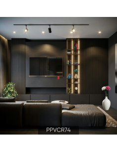 Panel WPC Ranurado Escarchado 2