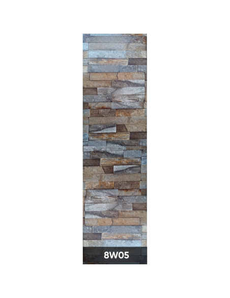 PARED PVC MOSAICO 8MM 8W05 PIEDRA HW53102-10 2500MMX400MM