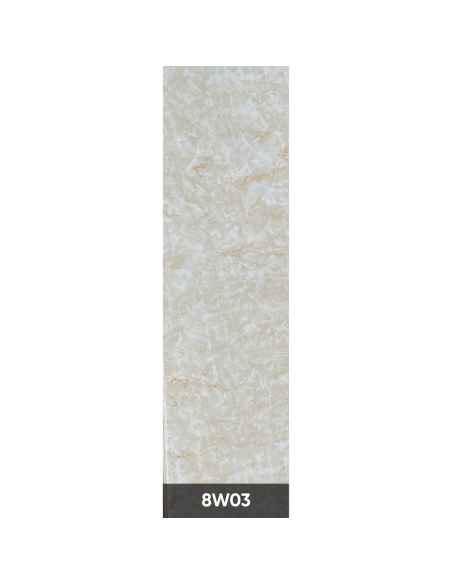 PARED PVC MOSAICO 8MM 8W03 MARMOL BEIGE MP-D9015-1 2500MMX400MMX8MM