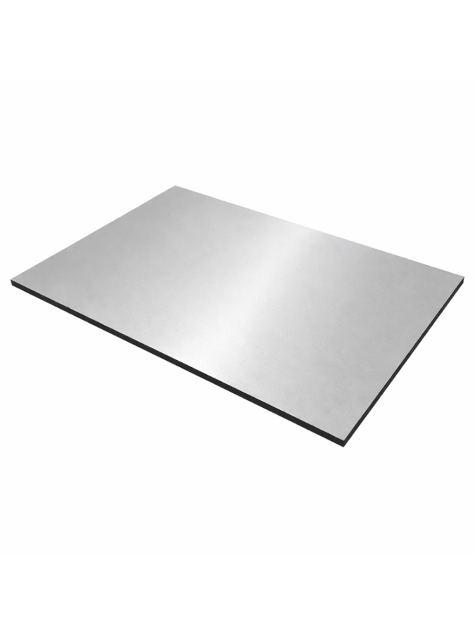 ALUM-PE-EXT 801 SILVER 150X550X4MM