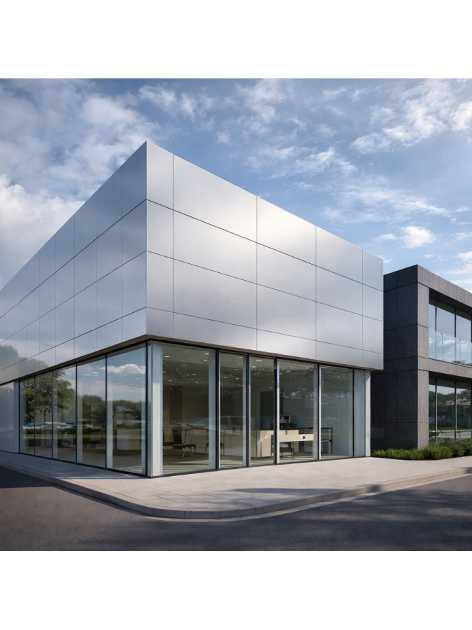 ALUM-PE-EXT 801 SILVER 150X550X4MM