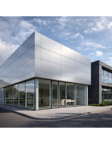 ALUM-PE-EXT 801 SILVER 150X550X4MM