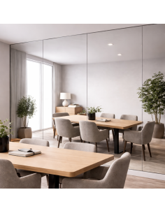 PARED PVC ESPEJO SILVER MIRROR MRS101 1220X2440X3MM 2