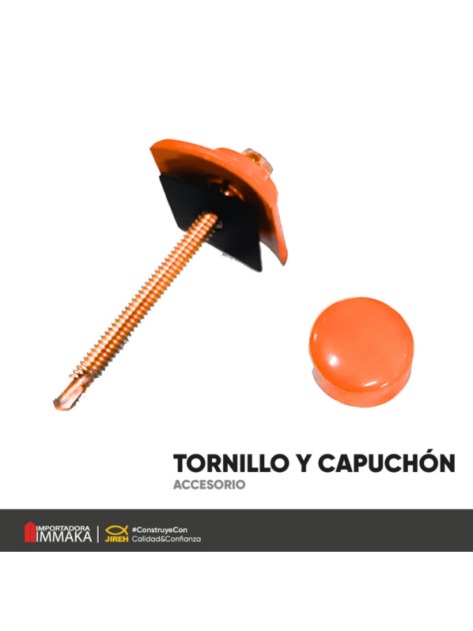 TORNILLO DE METAL, CAPUCHON Y TAPA...