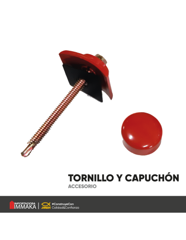 TORNILLO DE METAL, CAPUCHON Y TAPA