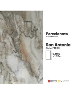 PORCELANATO SAN ANTONIA 60X120X8MM