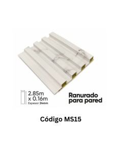 PANEL WPC RANURADO PARA PARED MS15 160X24X28MM