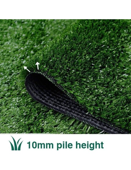 CESPED SINTETICO CAMPO VERDE 10 mm 2X1 m