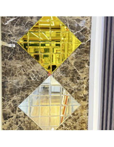 Mosaico Silver Tipo Espejo PVC 2