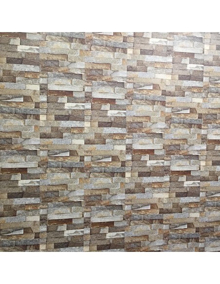 PARED PVC MOSAICO 8MM 8W05 PIEDRA HW53102-10 2500MMX400MM