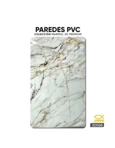 PARED DE PVC MARMOL LAMINADO 3D06 122X244X3MM