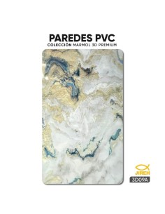 PARED DE PVC MARMOL LAMINADO 3D09 122X244X3MM