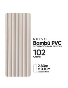 PARED RANURADA DE BAMBOO EMM102 2.8m x 0.1 m x 8mm
